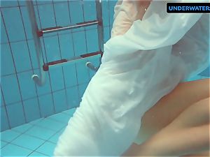 sandy-haired Diana hot and insane in a milky sundress