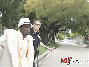 cougar cops make pimp suspect take turns to screw their vaginas